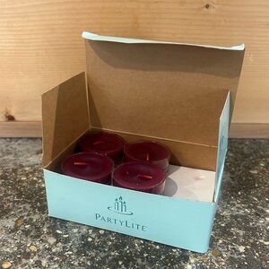 PartyLite Burgundy Tealight Candles